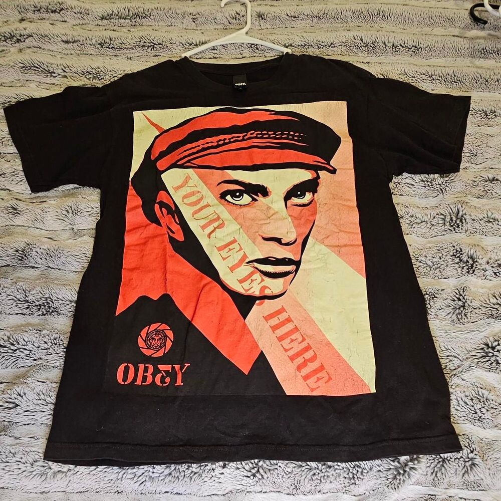 Obey Men's Black T-shirt